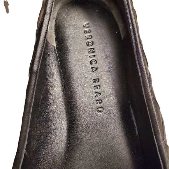 VERONICA BEARD WOVEN LEATHER LOAFERS SIZE 8.5, Black,EUC 2663 - Picture 3 of 12